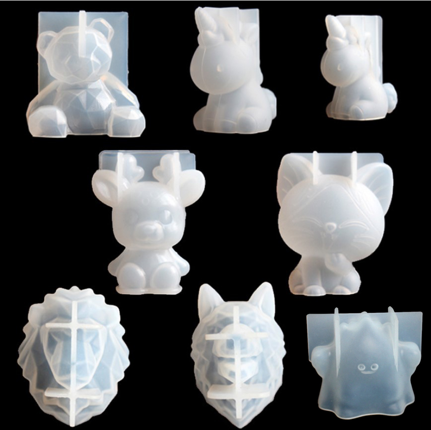 Candle Making Supplies Online - Transparent Unicorn Silicone Epoxy Resin Molds