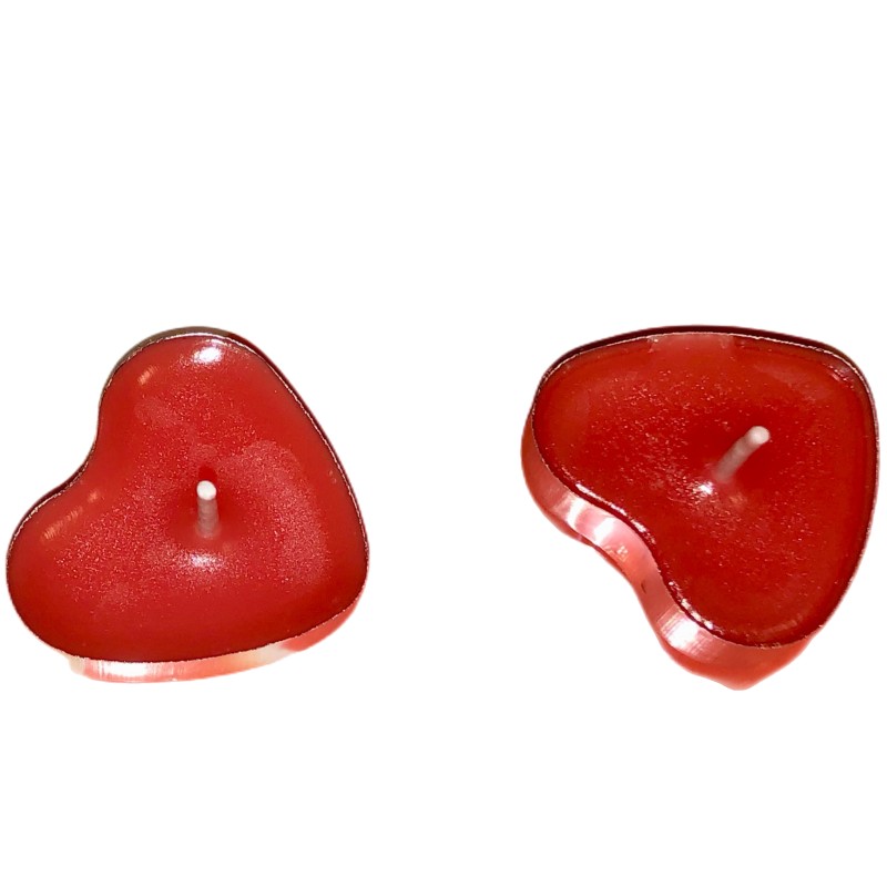 100 Sets Heart shaped Empty Al - Candle Supplies In Bulk recension och pris