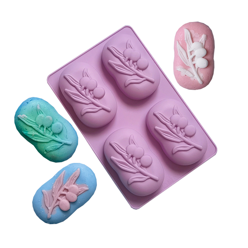 4 Cavities Oval Olive Tree Sil - Candle Supplies In Bulk recension och pris