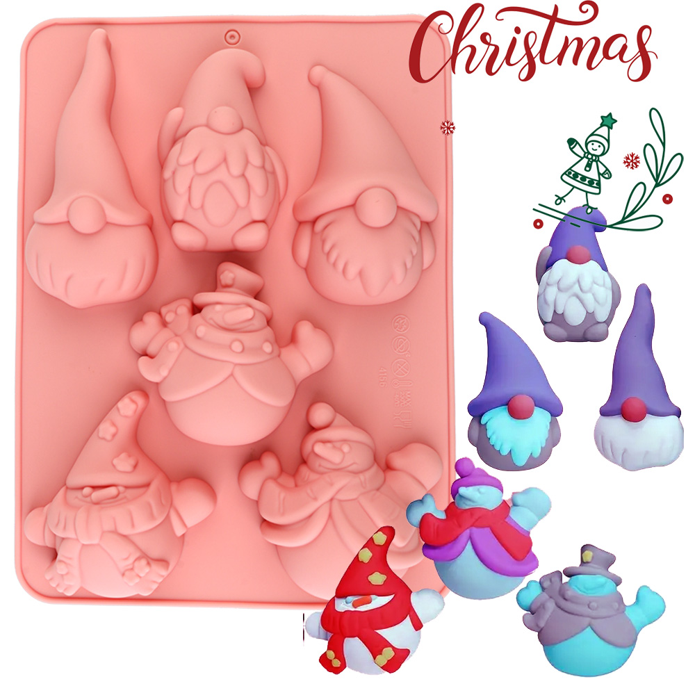 6-Cavity Christmas Gnome Cake  - Candle Making Supplies Online recension och pris