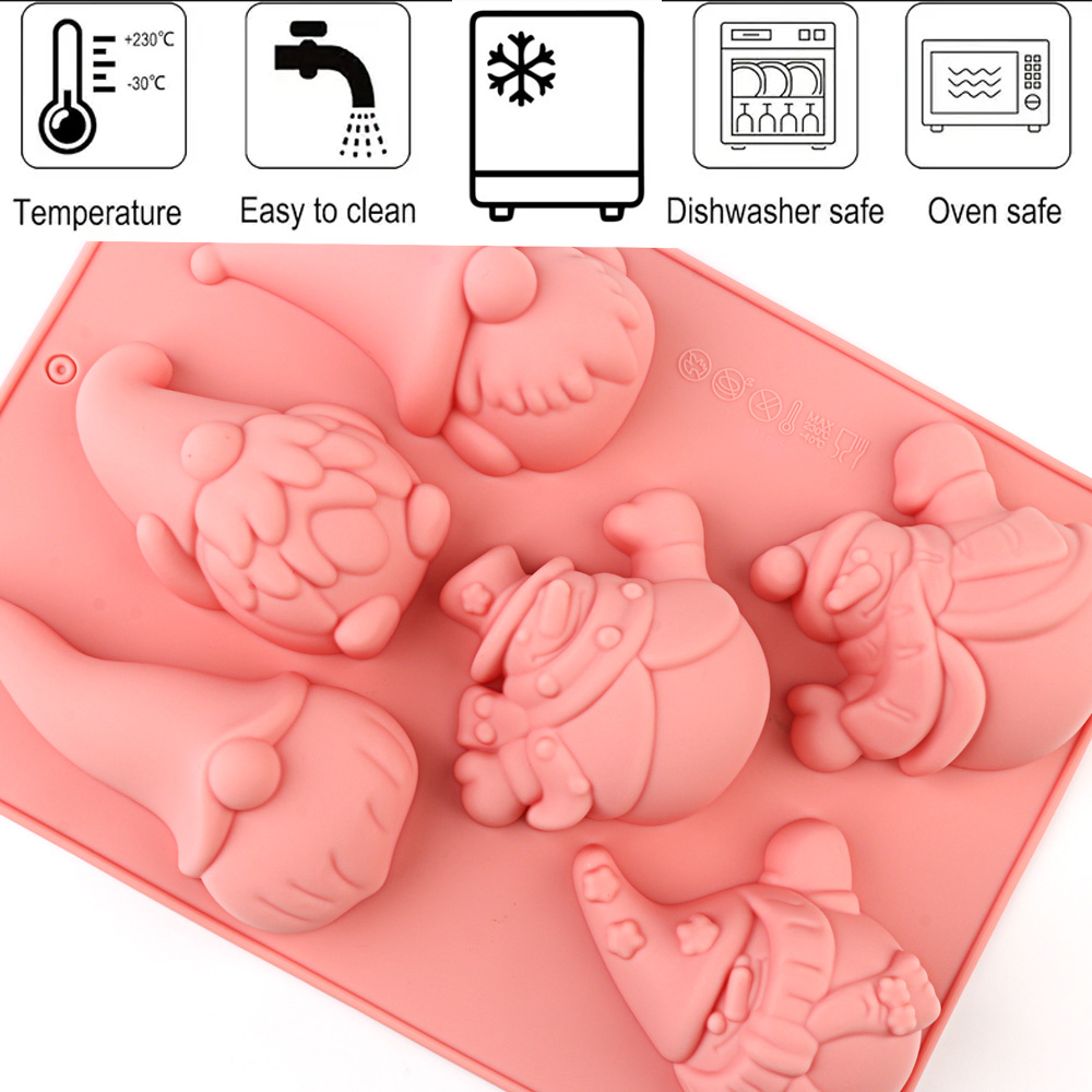 6-Cavity Christmas Gnome Cake  - Candle Making Supplies Online recension och pris