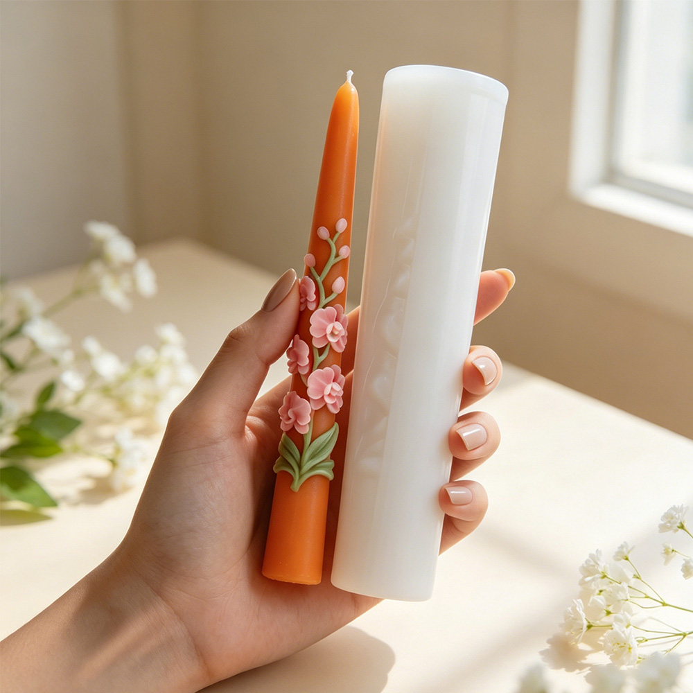 Long Pole Flower Taper Candle  - Candle Supplies In Bulk recension och pris