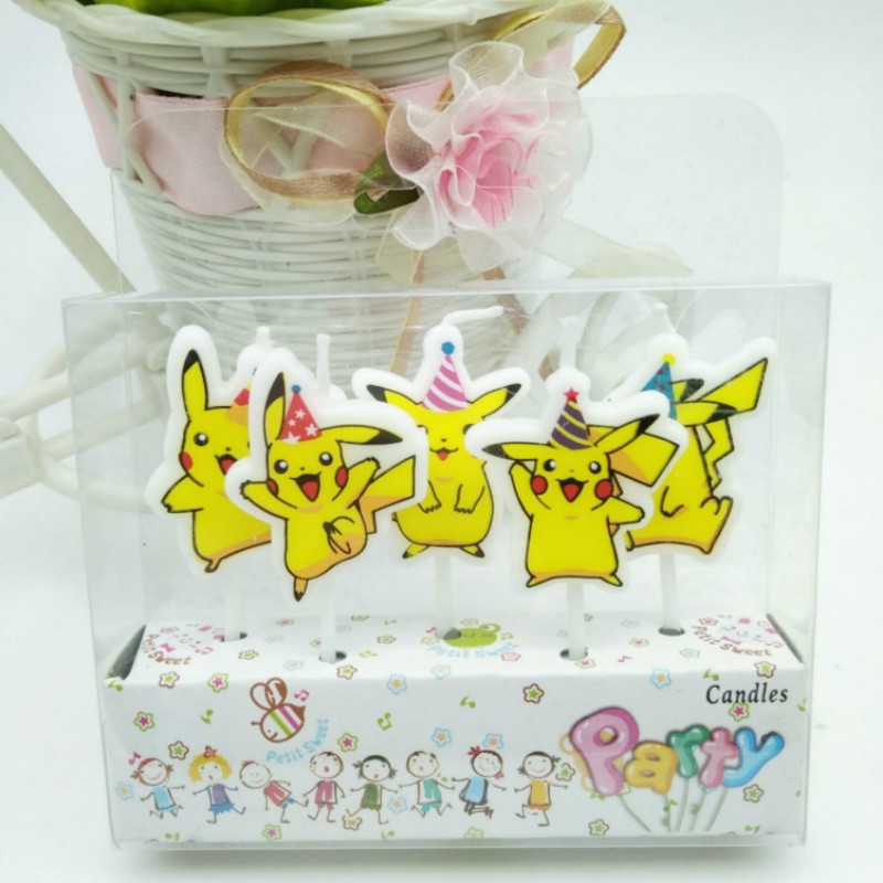 5pcs/lot Pokemon Birthday Cake - Candle Surprise recension och pris