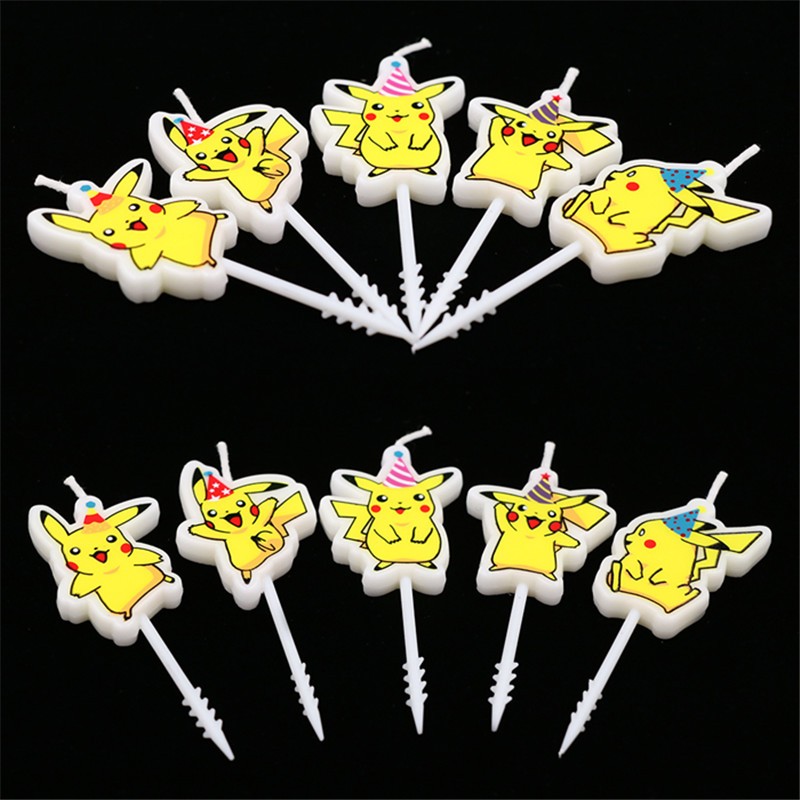5pcs/lot Pokemon Birthday Cake - Candle Surprise recension och pris