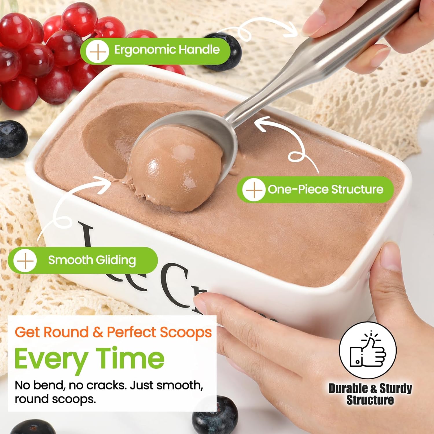 304 Stainless Steel Ice Cream  - Candle Shop recension och pris