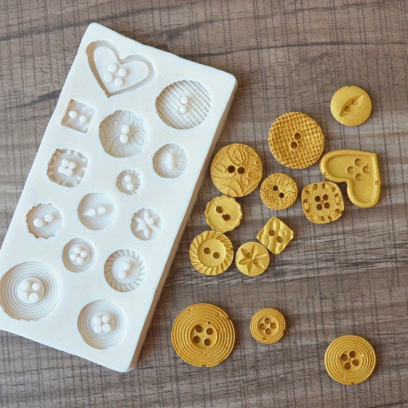 Buttons Shape Silicone Mold Si - Candle Making Supplies Online recension och pris