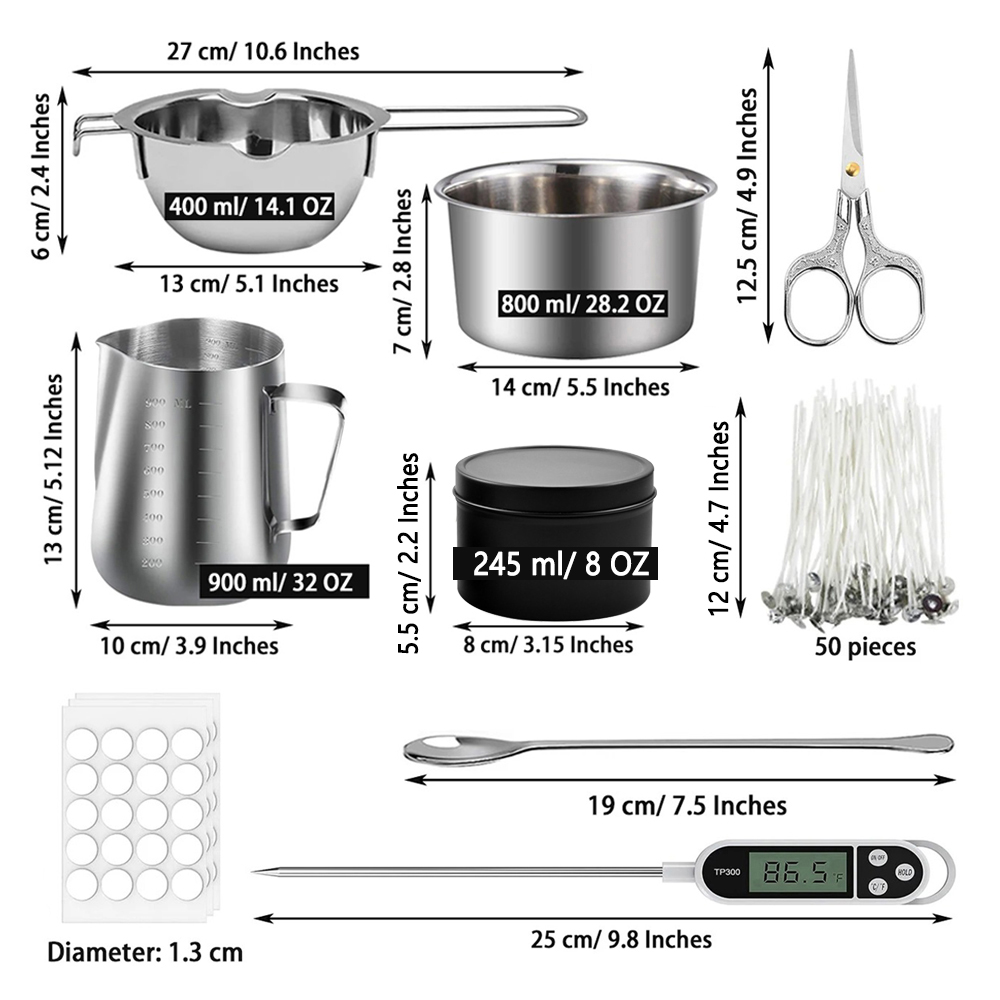 Glintmos DIY Candle Making Kit - Wax Melting Pot recension och pris