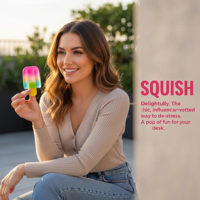 Sensory Squishy Ice Cream Cube - Candle Shop recension och pris