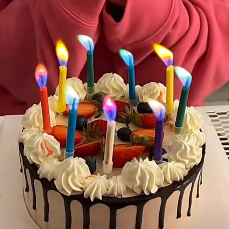 Multicoloured Colourful Flame  - Candle Surprise recension och pris