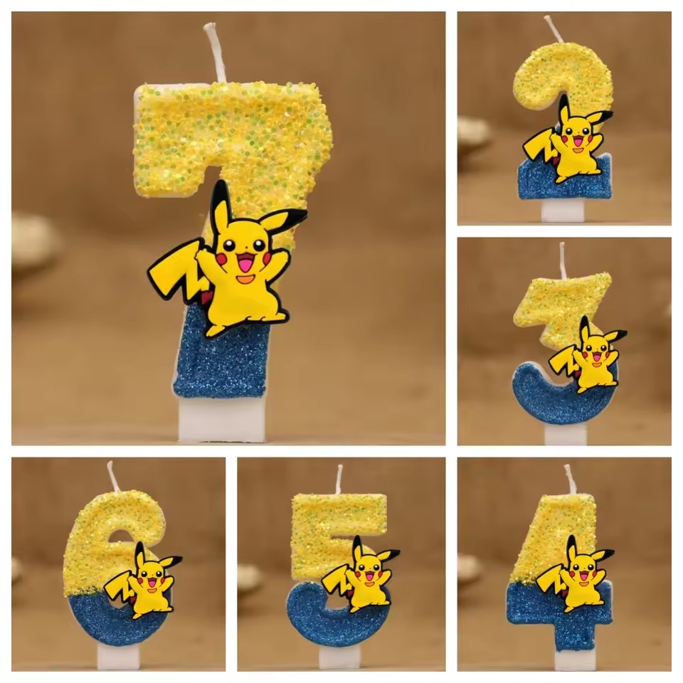 Cartoon Pokemon Candles Cake A - Candle Surprise recension och pris
