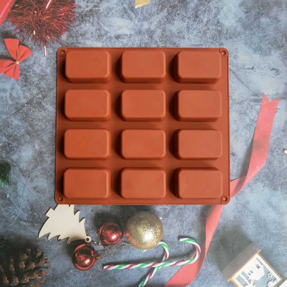 12 Cavity Square Silicone Soap - Candle Supplies In Bulk recension och pris
