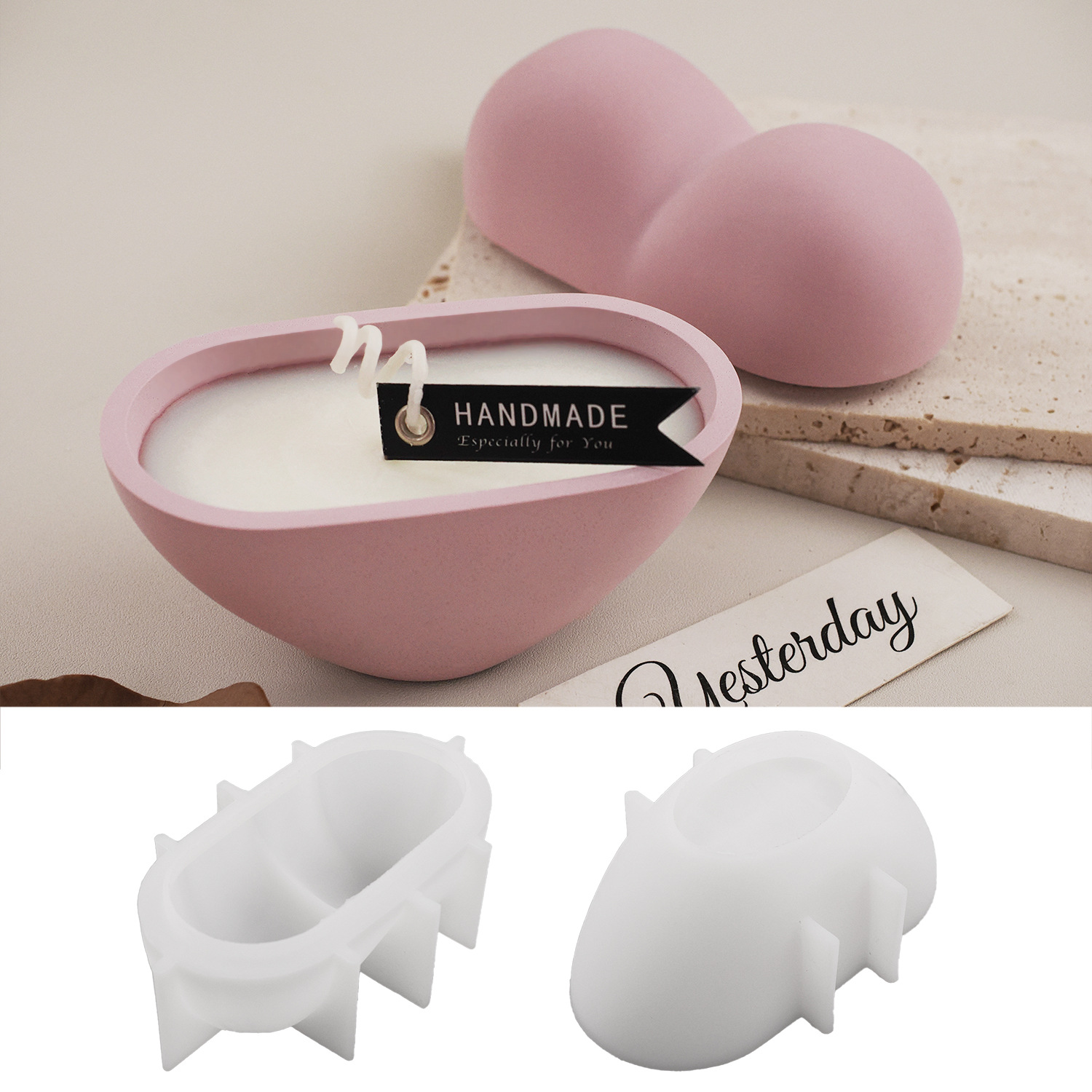 DIY Heart Shape Candle Jar Sil - Candle Vessel Supplies recension och pris