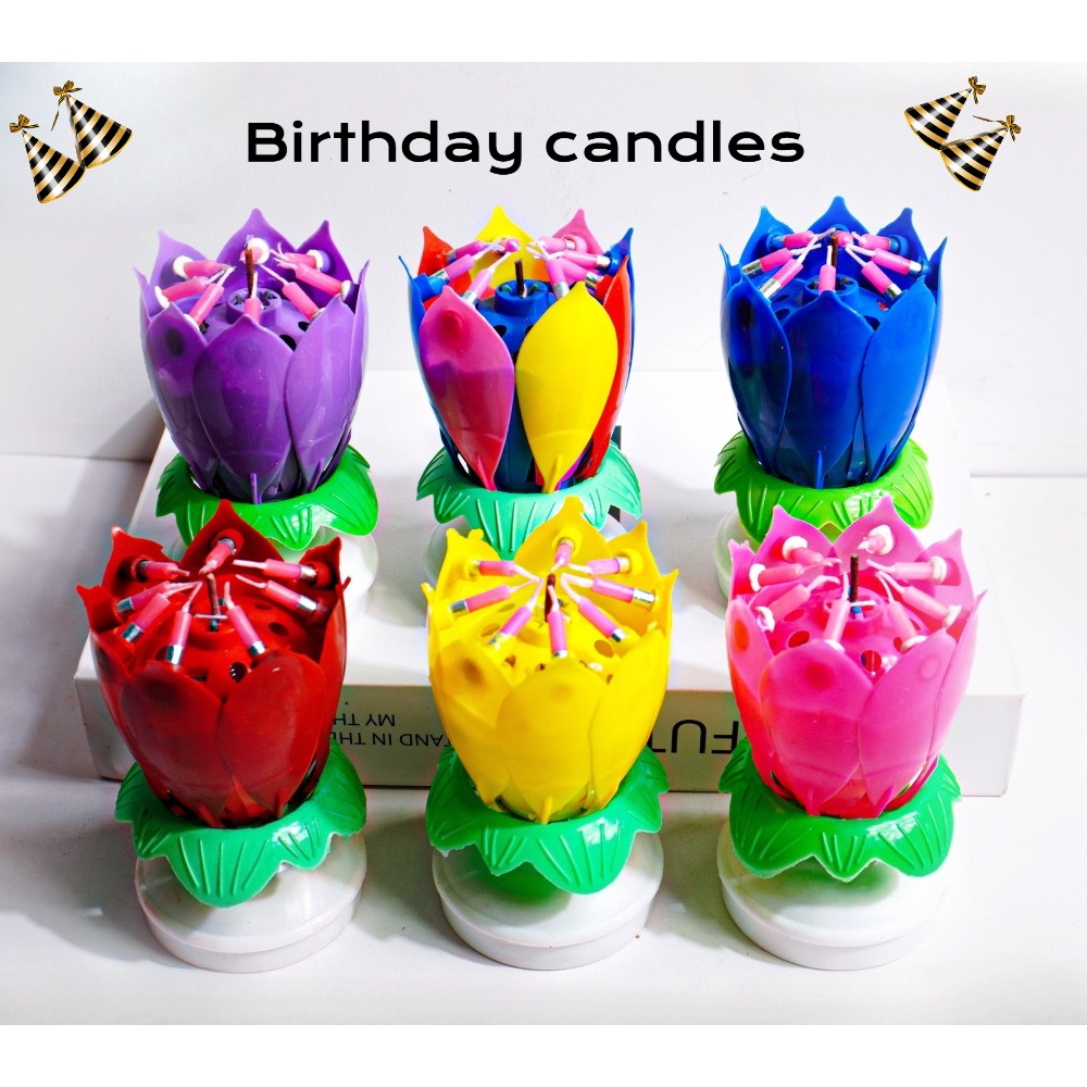 Lotus Birthday Candle Cake Dec - Candle Surprise recension och pris