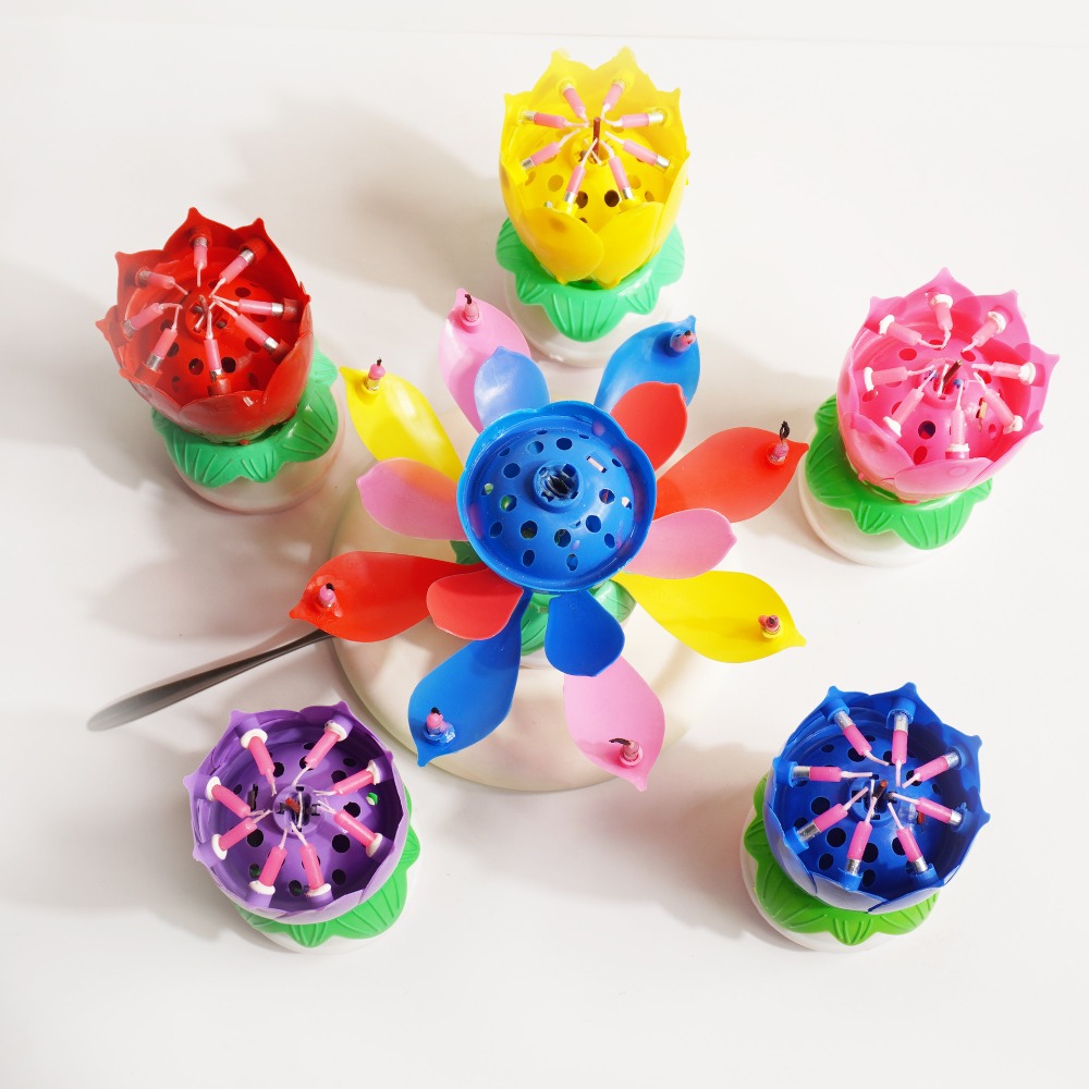 Lotus Birthday Candle Cake Dec - Candle Surprise recension och pris