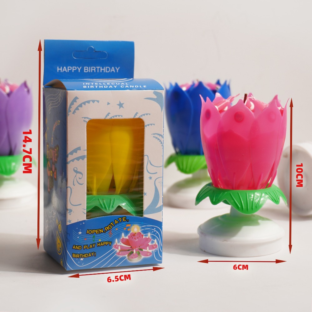Lotus Birthday Candle Cake Dec - Candle Surprise recension och pris