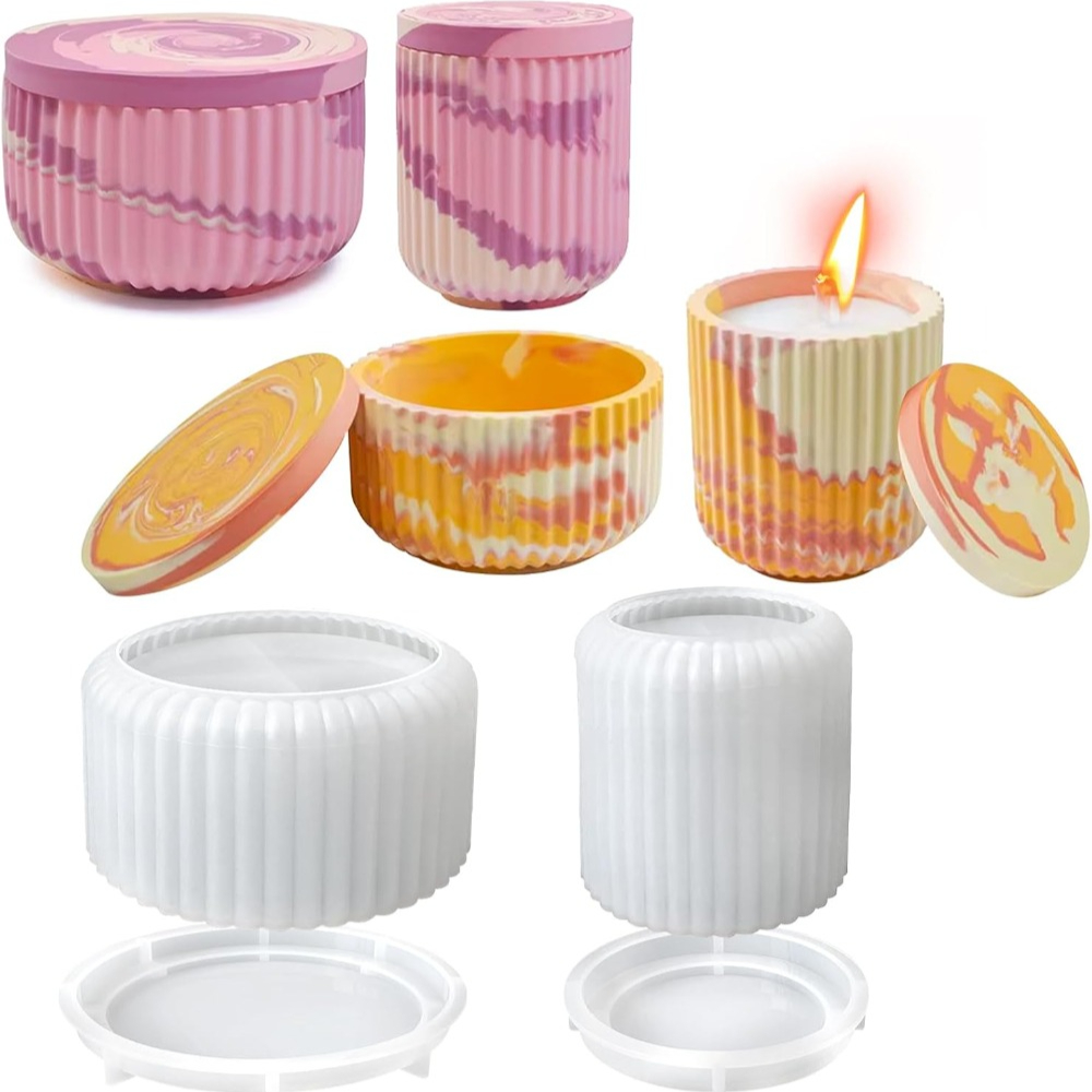 Silicone Mold for Striped Roun - Candle Vessel Supplies recension och pris