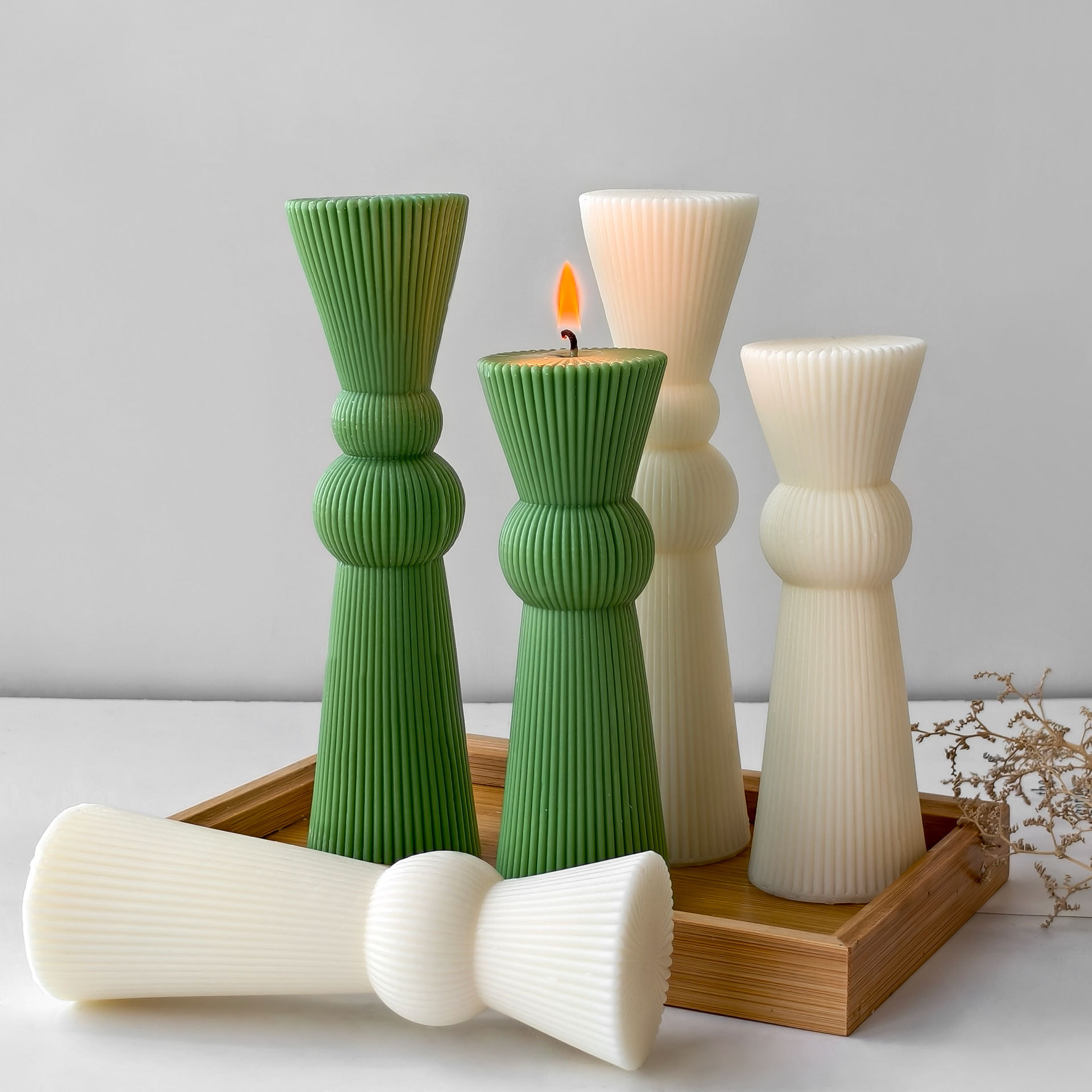 DIY Long Rod Striped Pillar Ca - Candle Supplies In Bulk recension och pris