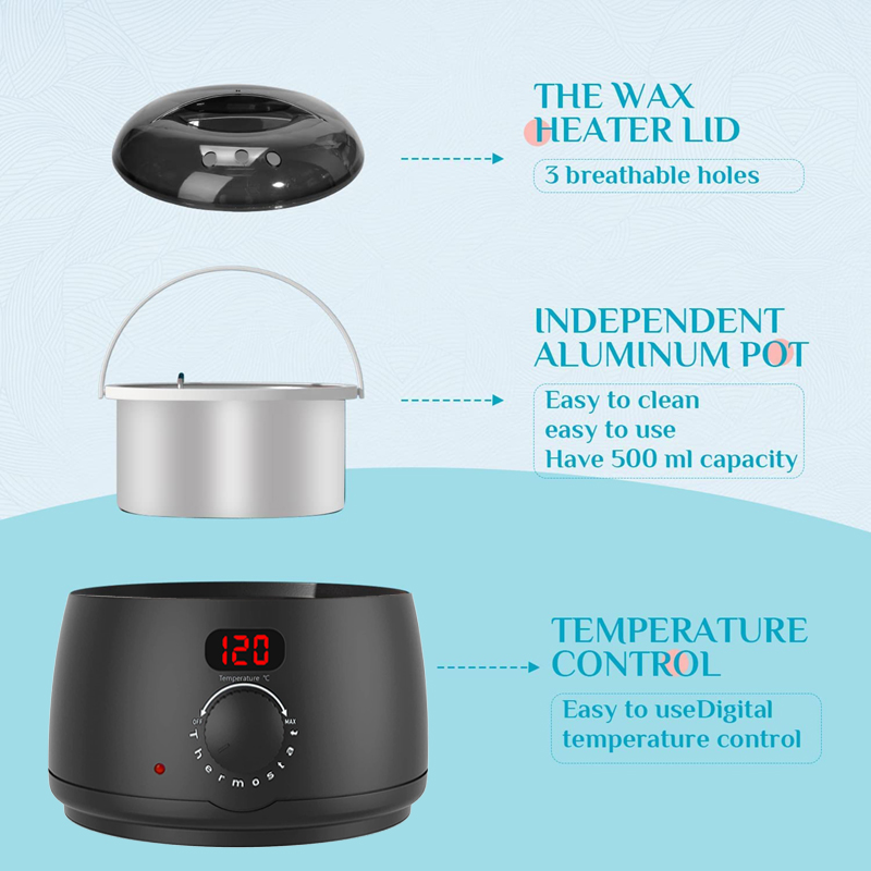 2026 New 500ml Wax Heater Mach - Wax Melting Pot recension och pris