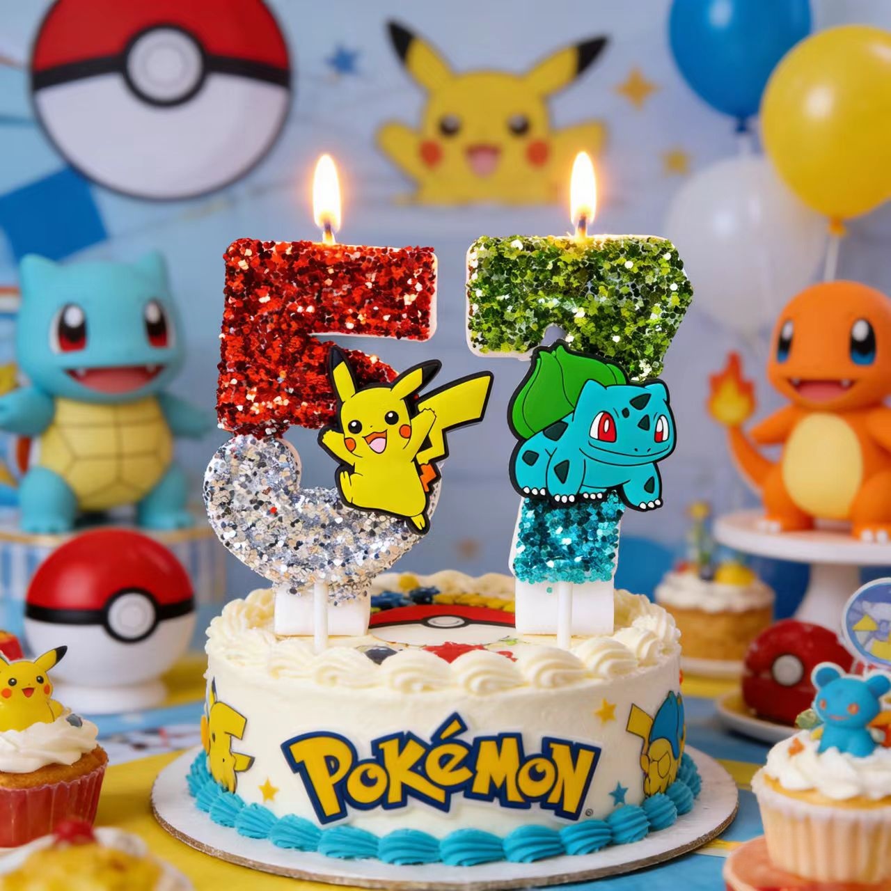 Cute Pokemon Candle Number 0-9 - Candle Surprise recension och pris