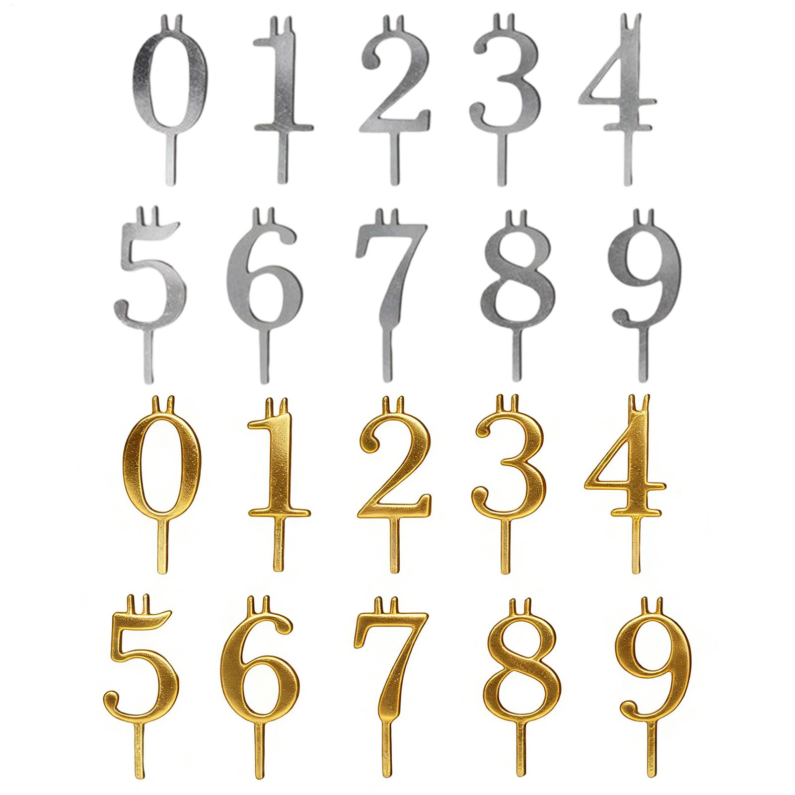 10pcs 0-9 Number Cake Toppers  - Candle Making Supplies Online recension och pris
